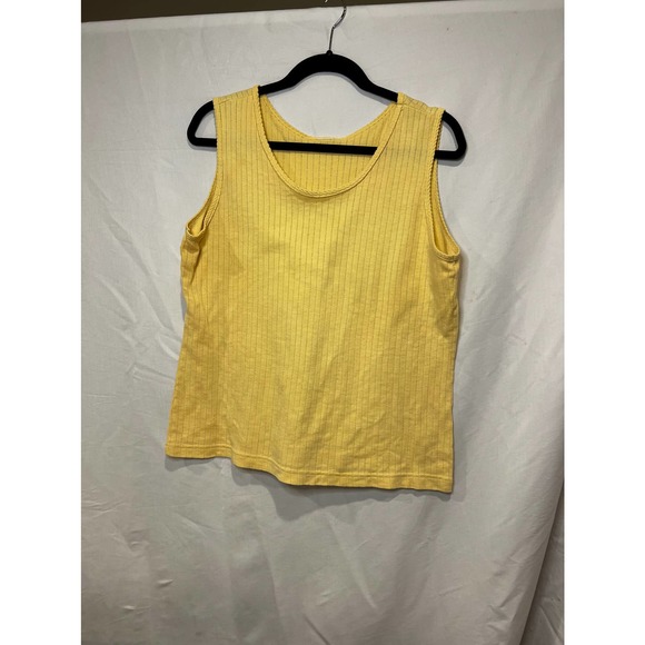 Tops - Vintage Yellow Knit Tank